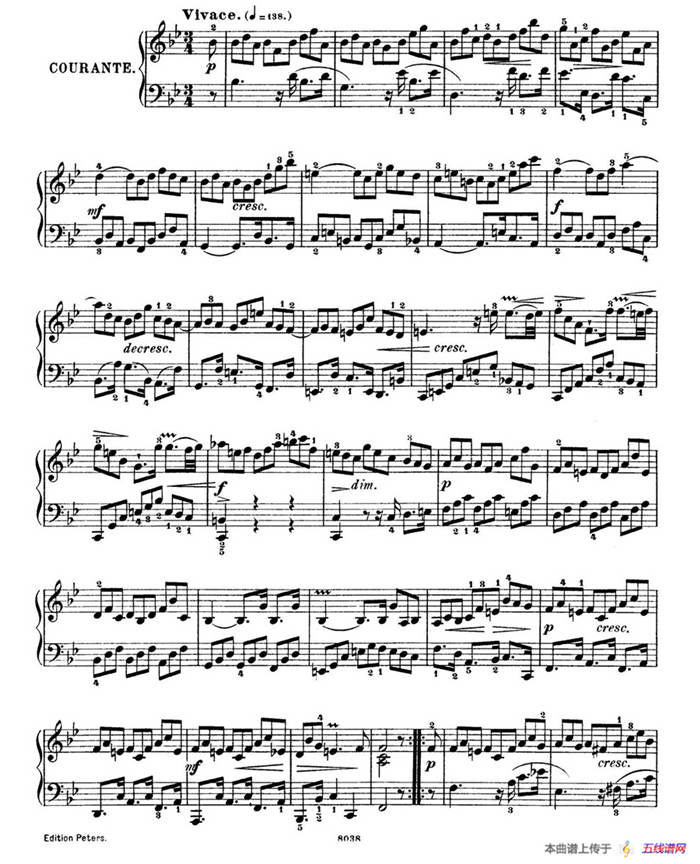 Six Partitas BWV 825-830（6首帕蒂塔·1）