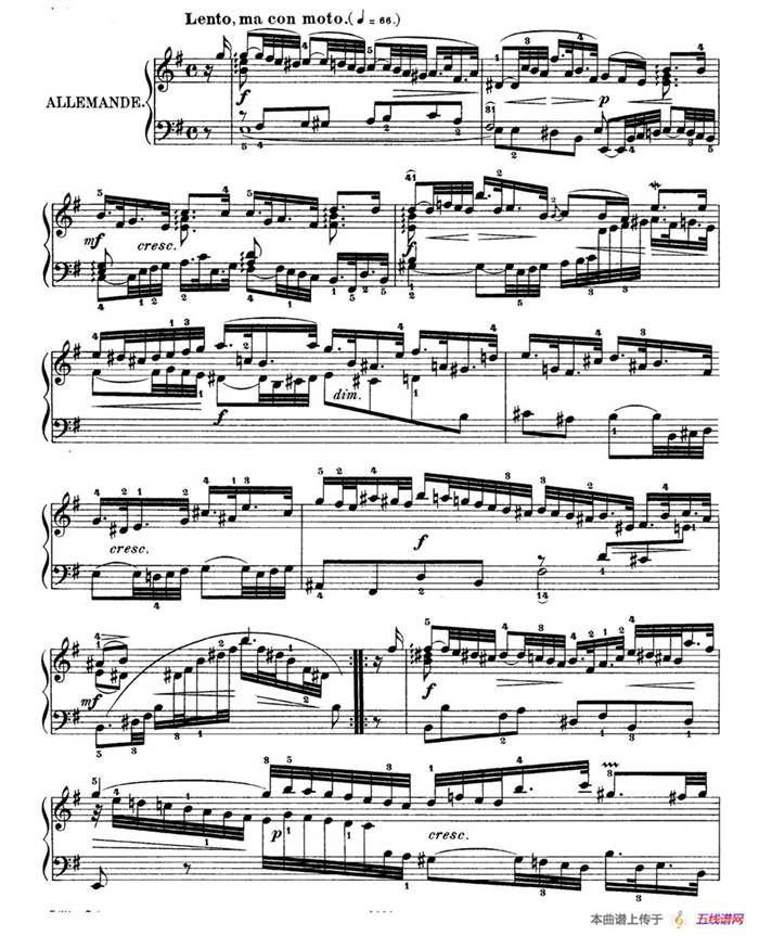 Six Partitas BWV 825-830（6首帕蒂塔·6）