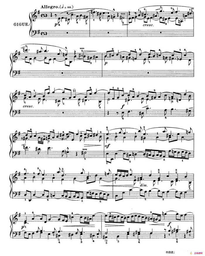 Six Partitas BWV 825-830（6首帕蒂塔·6）