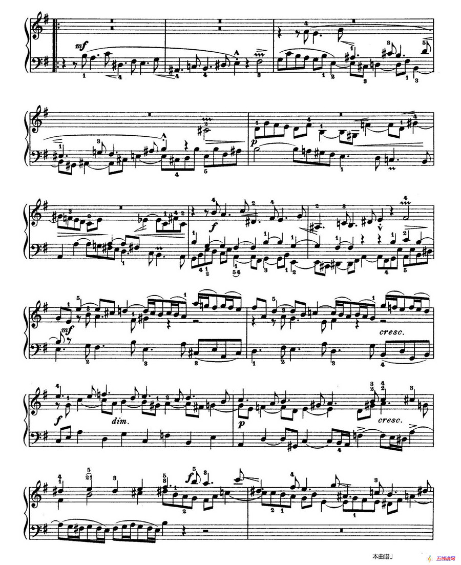 Six Partitas BWV 825-830（6首帕蒂塔·6）