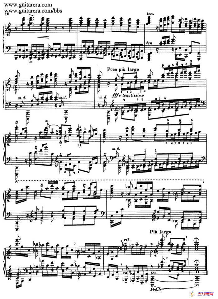 Toccata, Adagio and Fugue in C Major BWV 564 （C大调托卡塔、柔板和赋格）