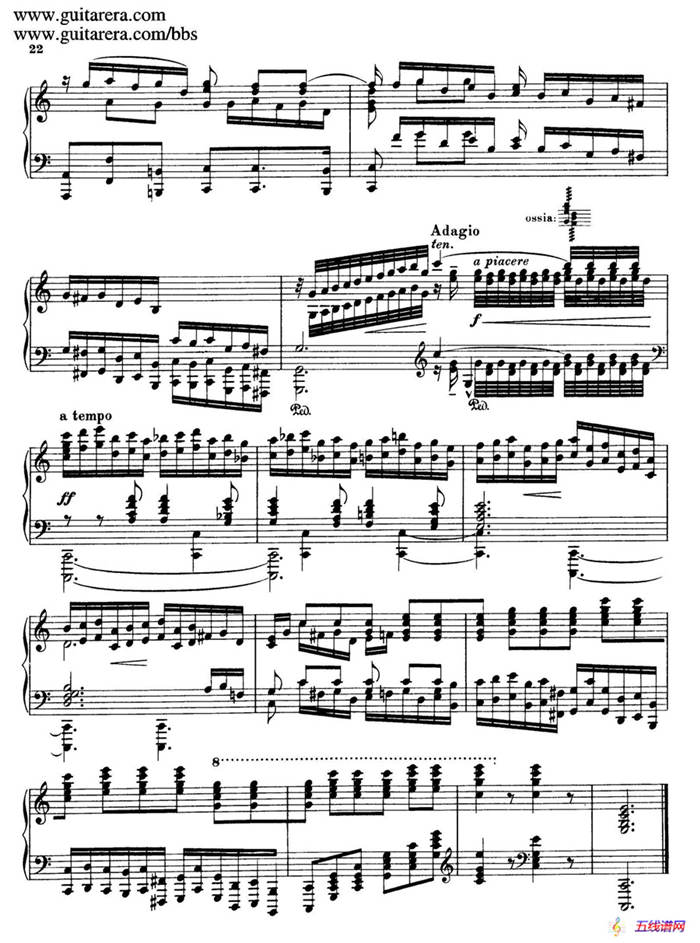 Toccata, Adagio and Fugue in C Major BWV 564 （C大调托卡塔、柔板和赋格）