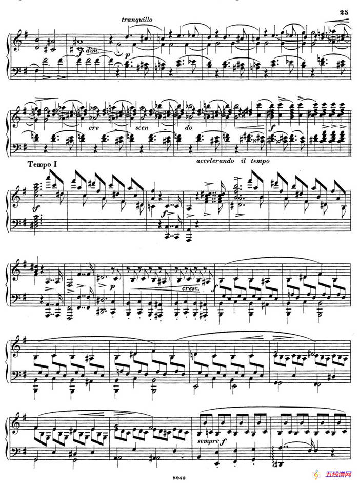 Piano Sonata in e Minor Op.28（e小调钢琴奏鸣曲）