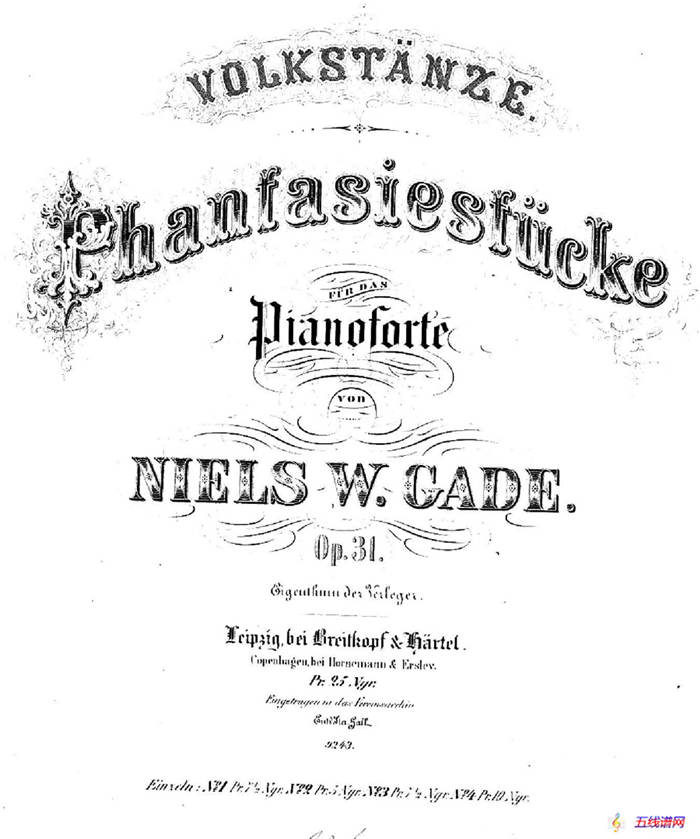 Phantasiestücke Op.31（幻想曲集·1. f小调）