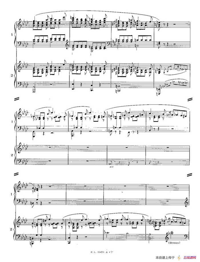 Concerto for 2 Pianos in d Minor（d小调双钢琴协奏曲· 第二乐章）