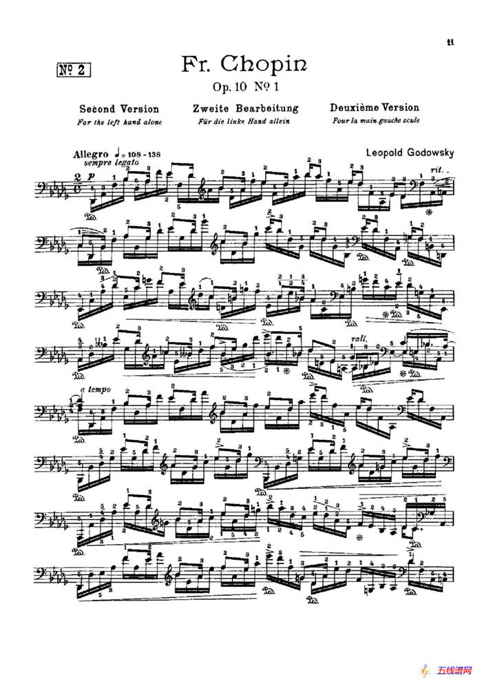 53首以肖邦练习曲为素材而作的练习曲（No.2）