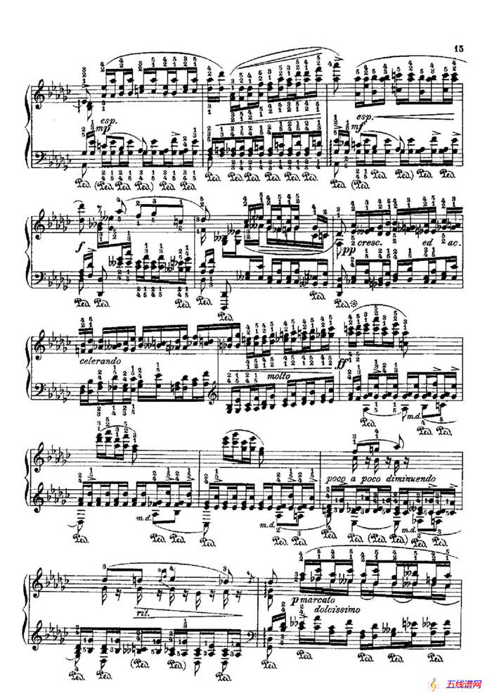53首以肖邦练习曲为素材而作的练习曲（No.15）