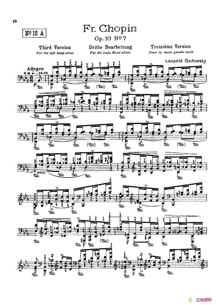 53首以肖邦练习曲为素材而作的练习曲（No.15A）