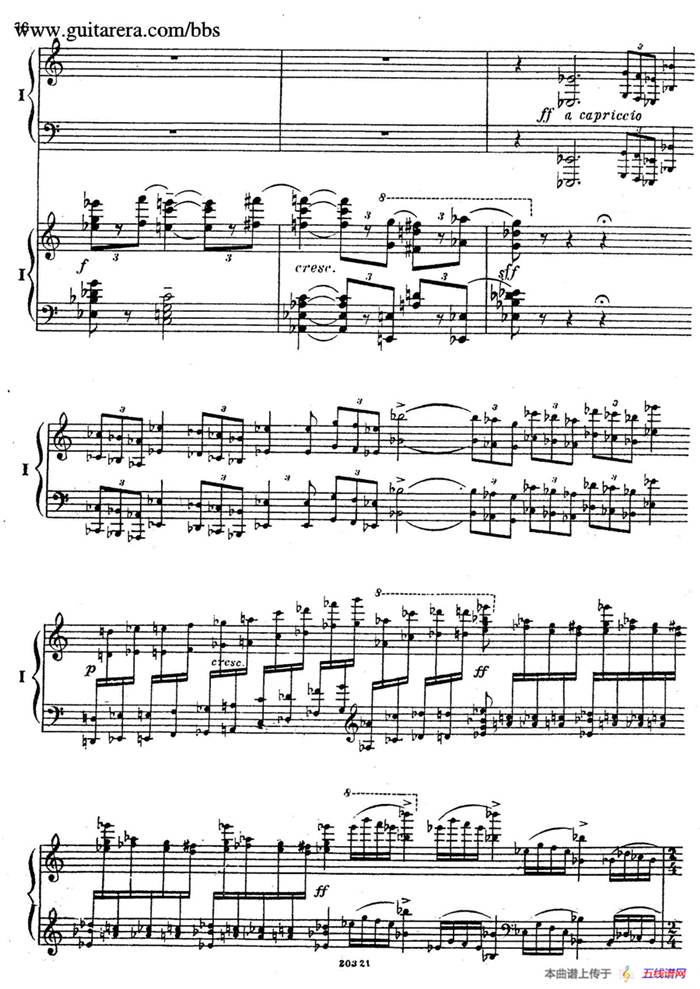 Rhapsody On A Theme Of Paganini Op.43（帕格尼尼主题狂想曲·双钢琴）（P61——87）