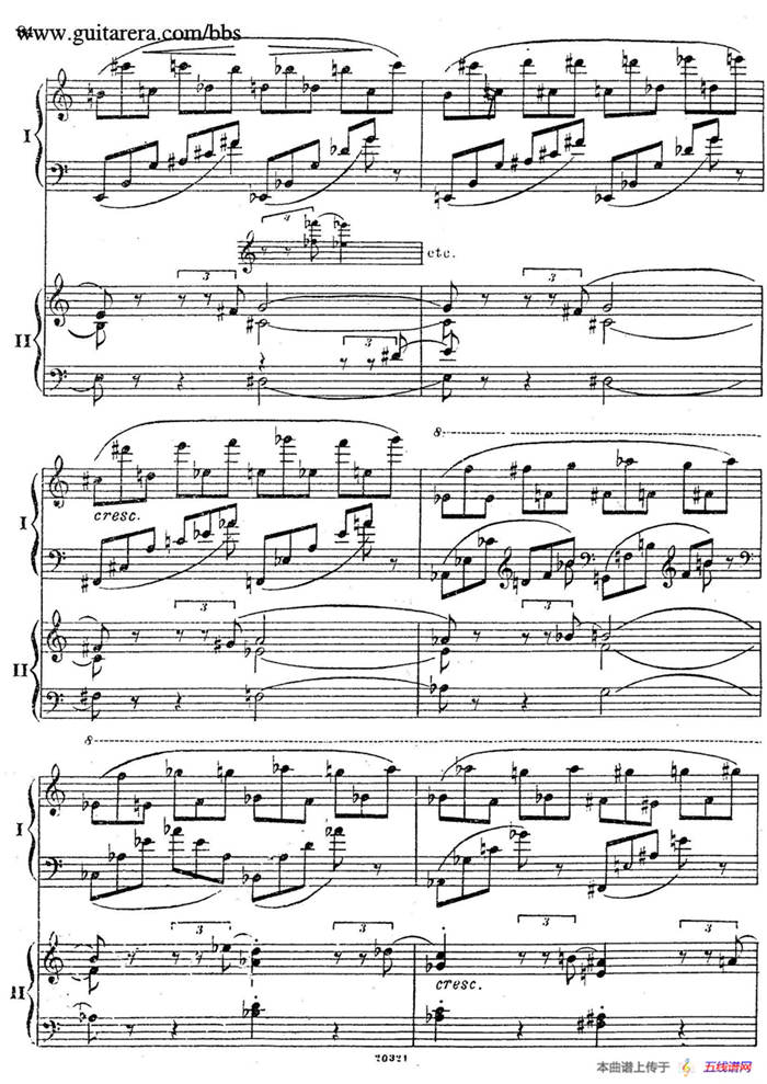 Rhapsody On A Theme Of Paganini Op.43（帕格尼尼主题狂想曲·双钢琴）（P61——87）