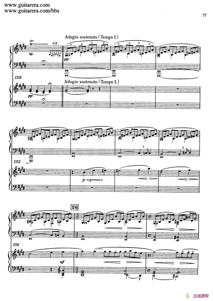 c小调第二钢琴协奏曲 Op.18（双钢琴·第二乐章）