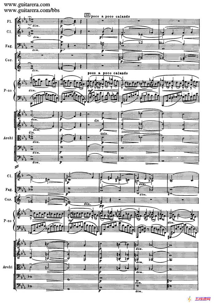 c小调第二钢琴协奏曲 Op.18（第一乐章总谱·P28——36）