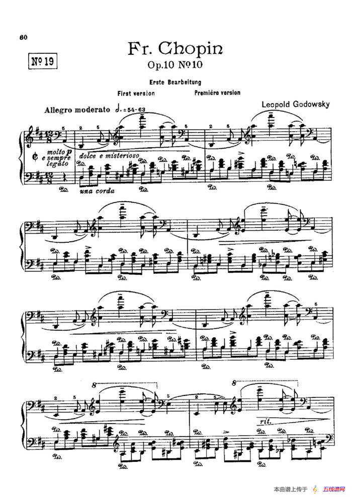 53首以肖邦练习曲为素材而作的练习曲（No.19）