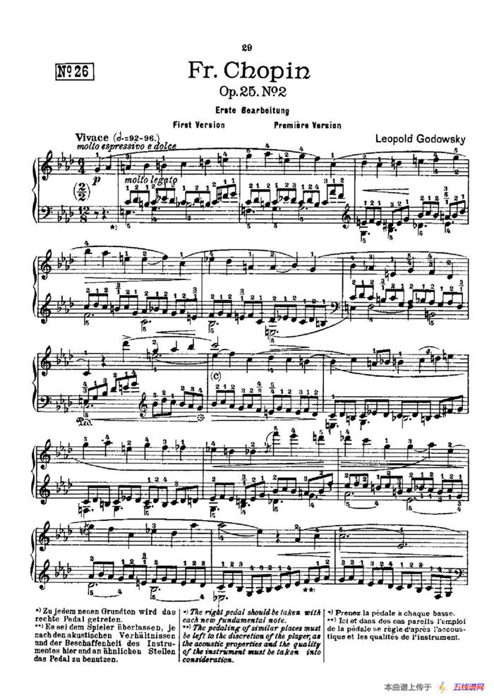 53首以肖邦练习曲为素材而作的练习曲（No.26）