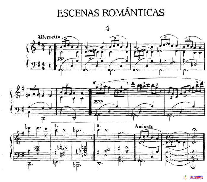 Escenas Románticas（浪漫的场景·4）
