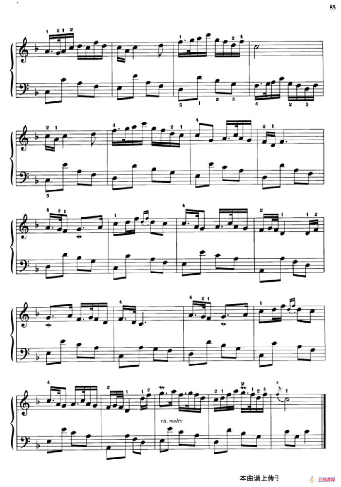 110首中国民歌钢琴小曲集：茉莉花