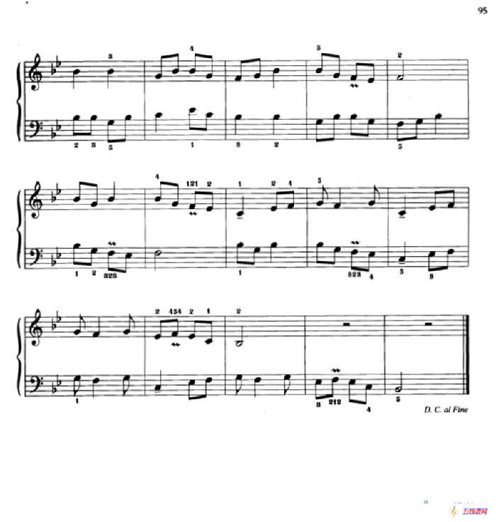 110首中国民歌钢琴小曲集：刮地风