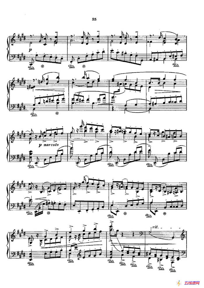 53首以肖邦练习曲为素材而作的练习曲（No.34）