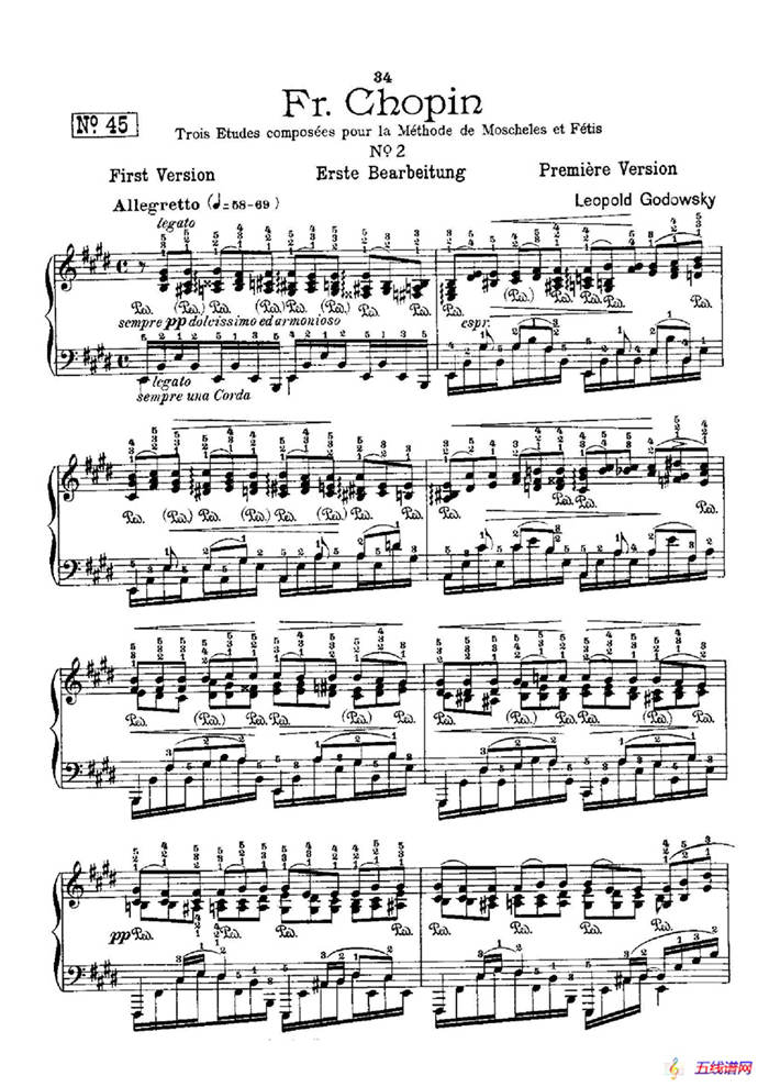 53首以肖邦练习曲为素材而作的练习曲（No.45）