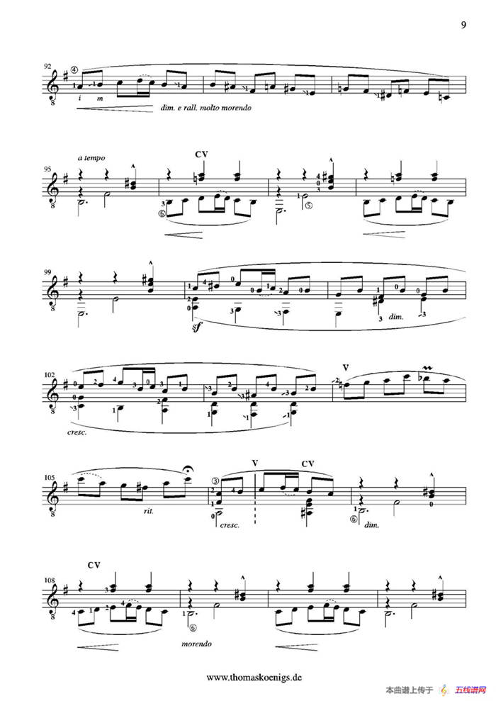 Asturias op.47 5（古典吉他）