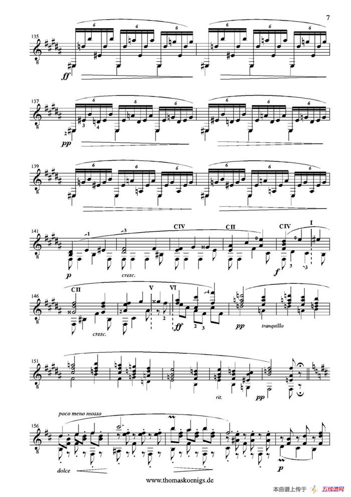 Cordoba op.232 NO.4（古典吉他）