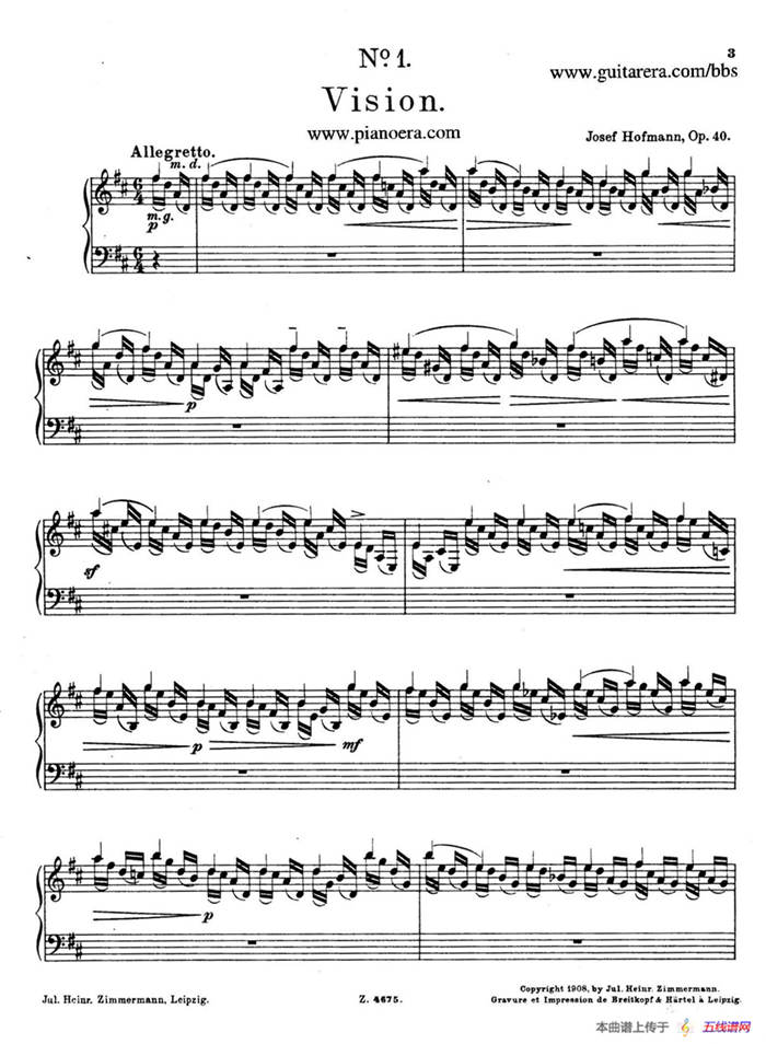 Charakterskizzen Op.40（个性素描 1. 幻影 Vision）