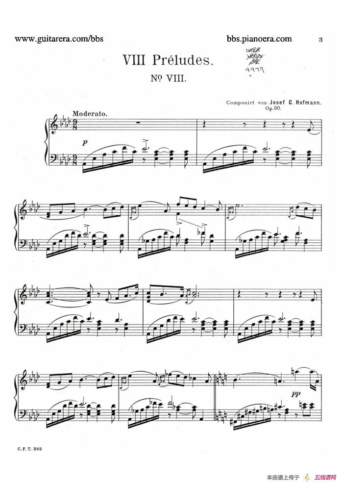 Eight Preludes Op.30（8首前奏曲 8. 降A大调）