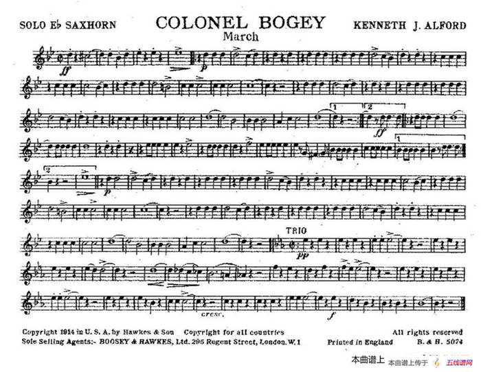 Colonel Bogey（分谱合集）