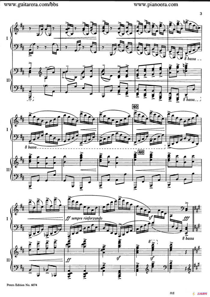 Rondo in D Major Op.87a（D大调回旋曲·双钢琴）