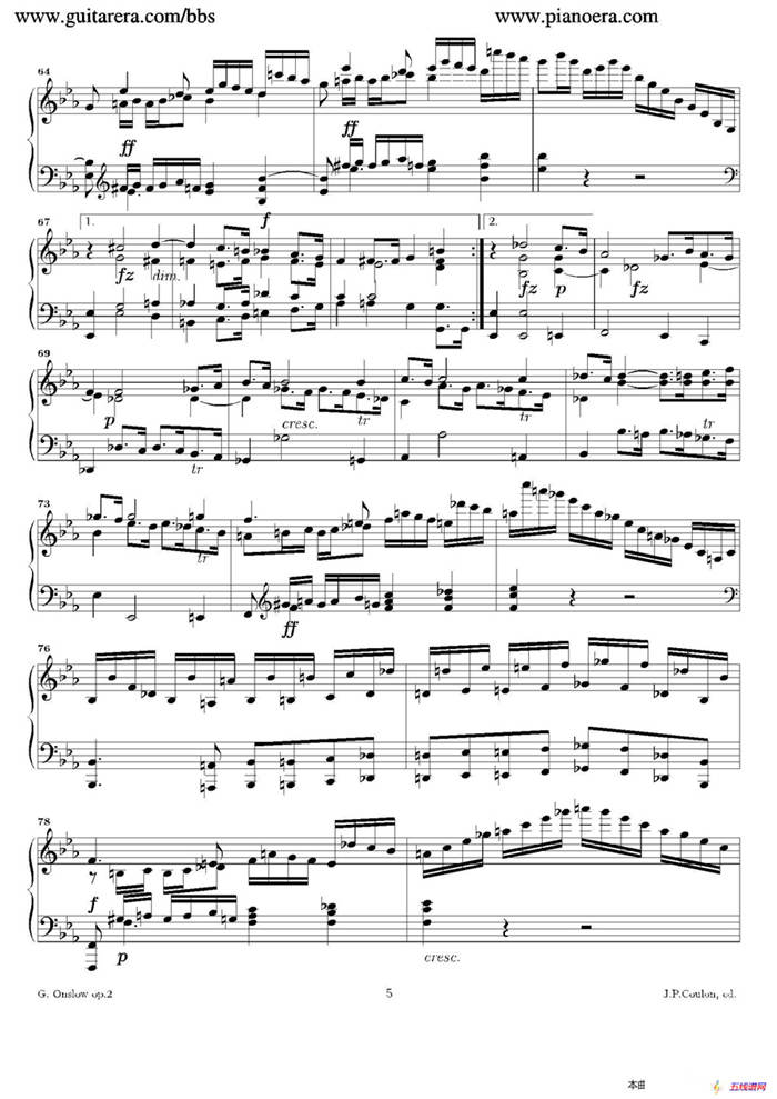 Grande Piano Sonata in c Minor Op.2（c小调华丽钢琴奏鸣曲·第一乐章）
