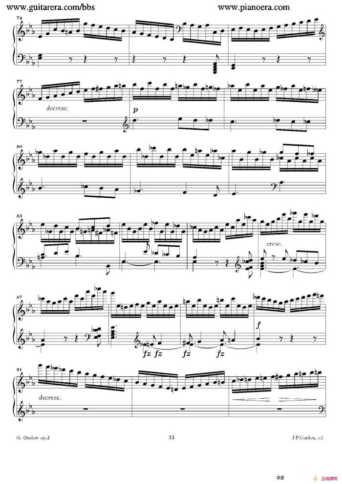 Grande Piano Sonata in c Minor Op.2（c小调华丽钢琴奏鸣曲·第四乐章）