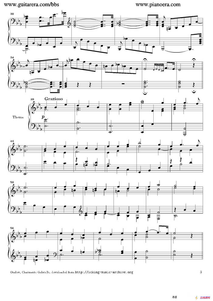 Variations in E-flat Major Op.12（降E大调变奏曲）