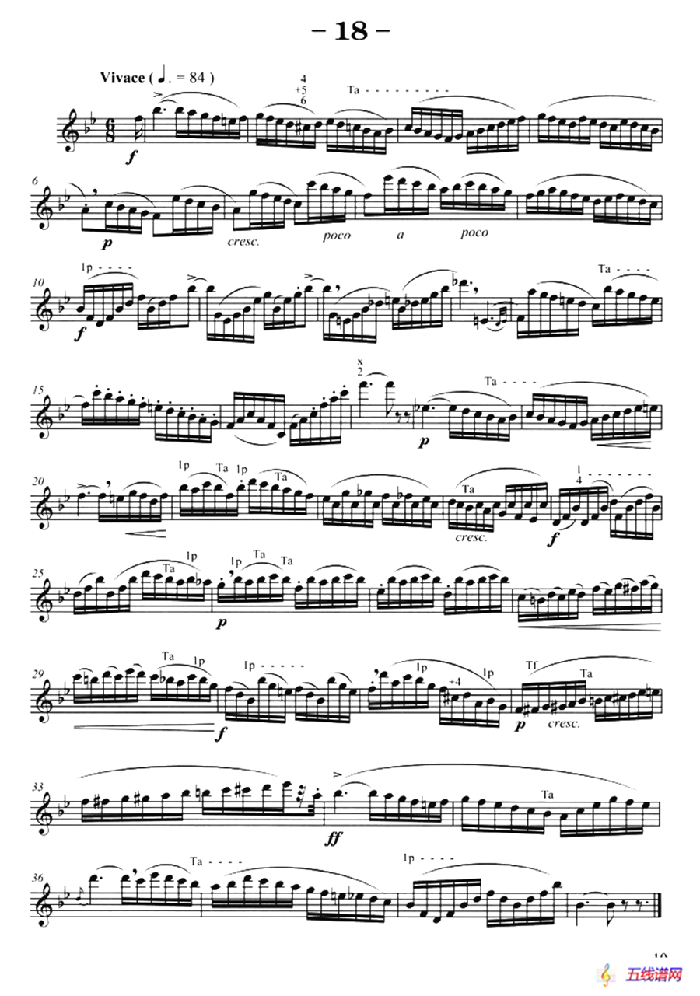 菲林萨克斯管练习曲（18）
