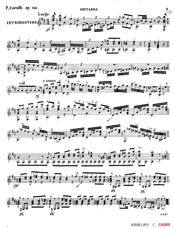 Carulli Op.364（古典吉他）