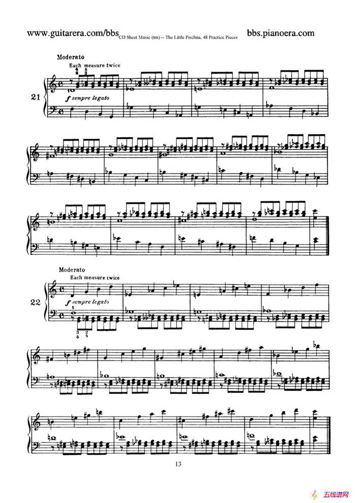 48 Practice Pieces（四十八首钢琴练习曲）