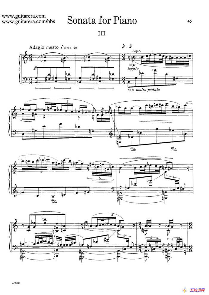 Piano Sonata Op.26（钢琴奏鸣曲·第三乐章）