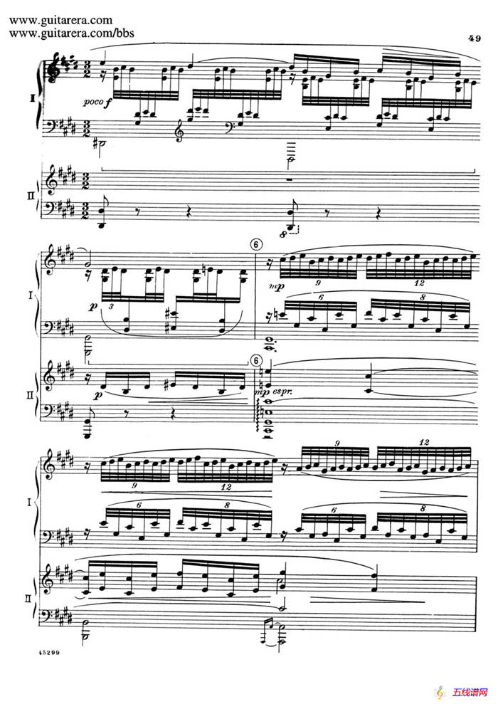 Piano Concerto Op.38（钢琴协奏曲·双钢琴·第二乐章）