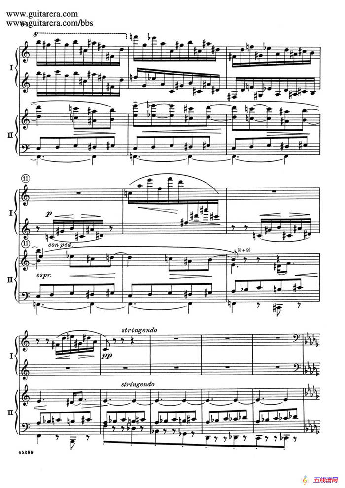 Piano Concerto Op.38（钢琴协奏曲·双钢琴·第三乐章）