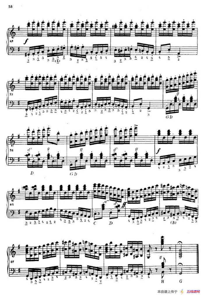 《车尔尼手风琴练习曲集》第Ⅳ册（第10——11首）