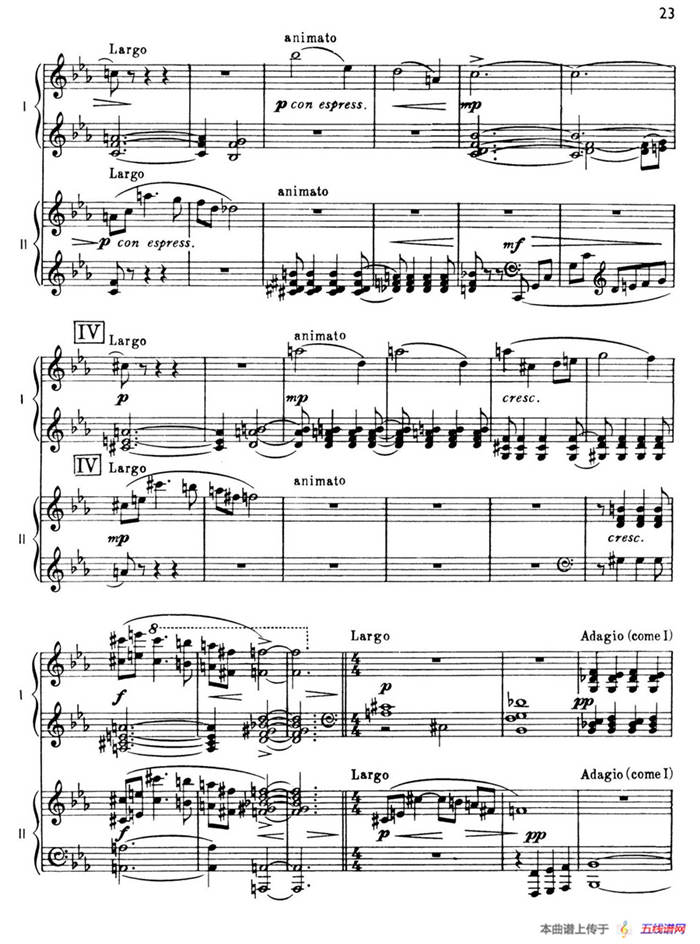 The Planets Op.32（双钢琴）（行星·第二乐章 金星—和平使者）