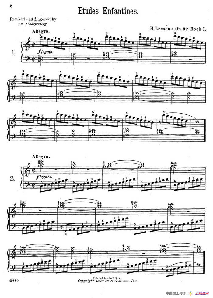Etudes Enfantines Op.37（儿童钢琴练习曲 第1——6首）
