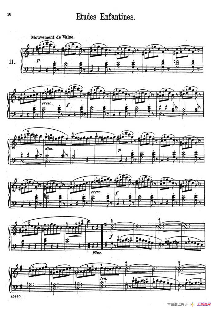 Etudes Enfantines Op.37（儿童钢琴练习曲 第11——14首）