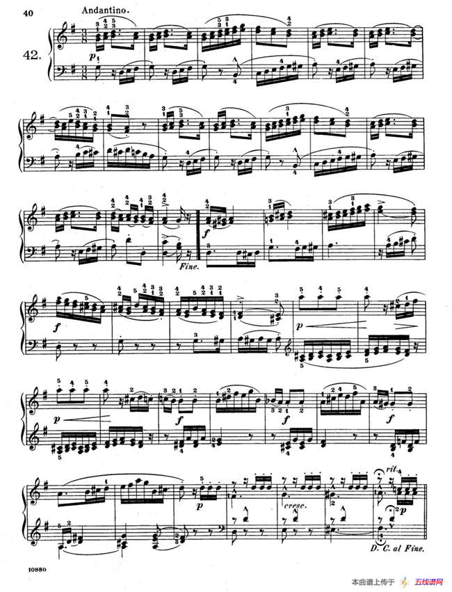 Etudes Enfantines Op.37（儿童钢琴练习曲 第40——45首）