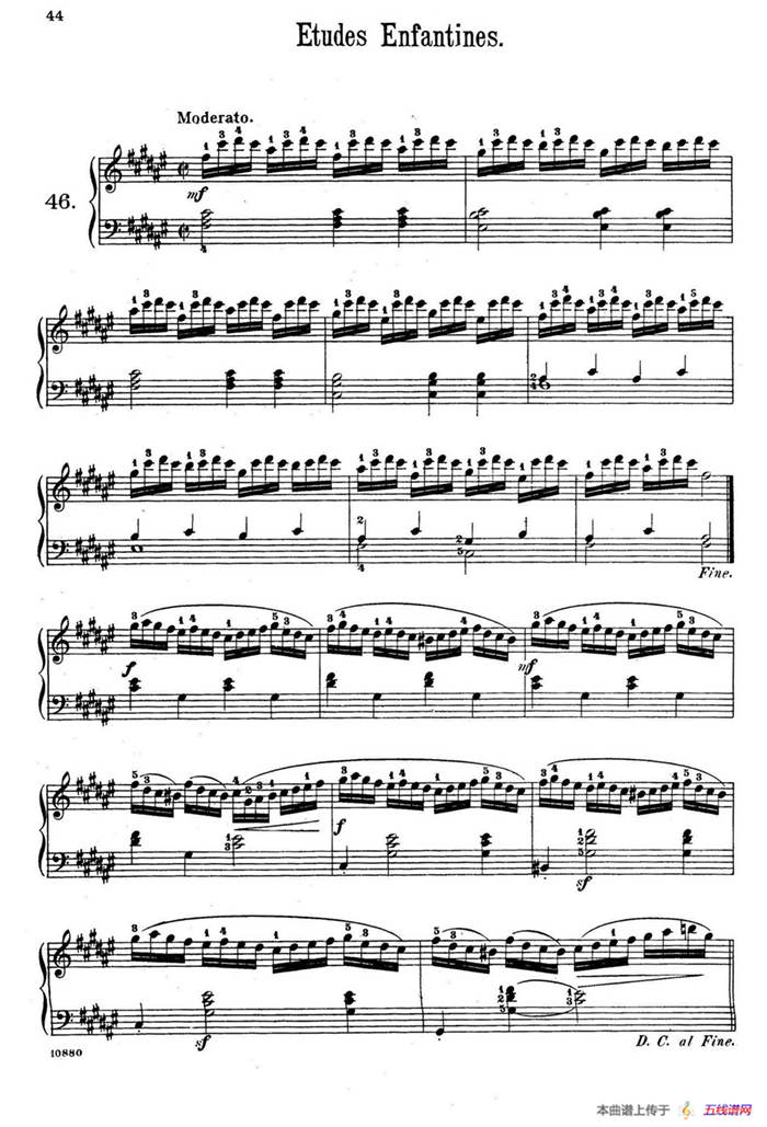 Etudes Enfantines Op.37（儿童钢琴练习曲 第46——50首）