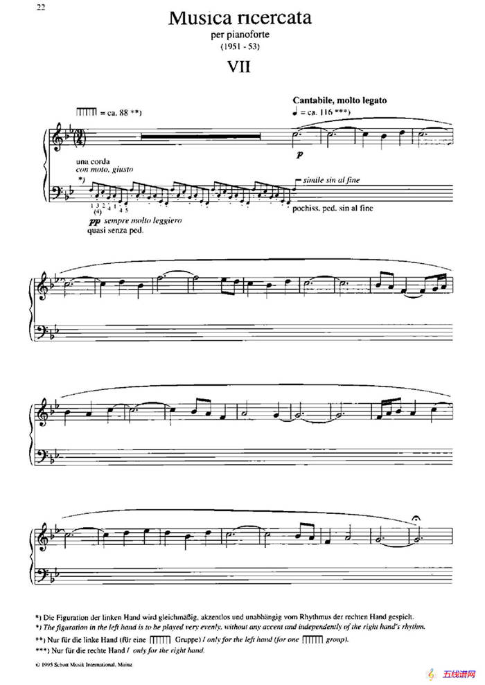 Musica Ricercata（音乐习作·7）