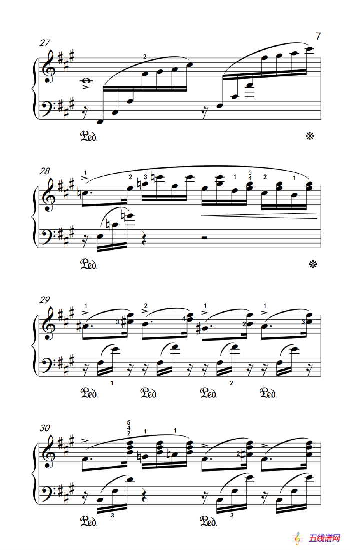 第六级 2.蝴蝶（中央音乐学院 钢琴（业余）考级教程 4-6级）