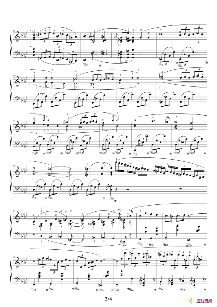 f小调夜曲，Op.55,No.1（肖邦第15号夜曲）