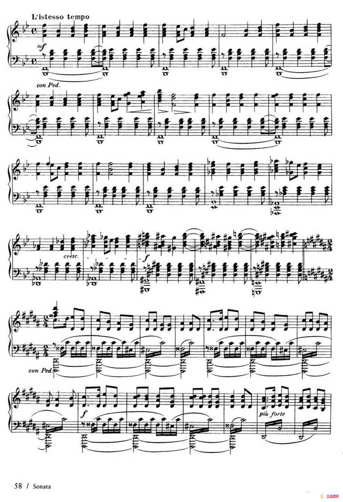 Piano Sonata in F Maj Op·12（F大调钢琴奏鸣曲·第三乐章）