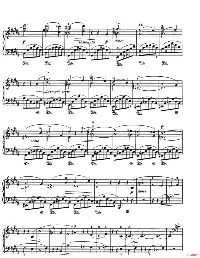 Scherzo in e flat Min Op·4（降e小调谐谑曲）