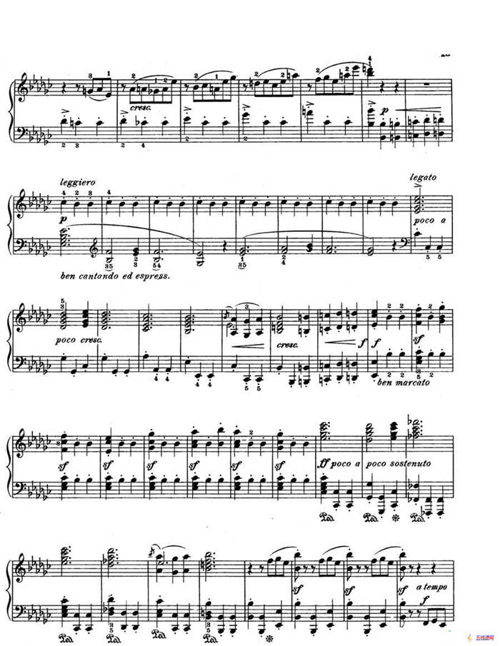 Scherzo in e flat Min Op·4（降e小调谐谑曲）